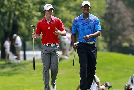 Rory McIlroy and Tiger Woods