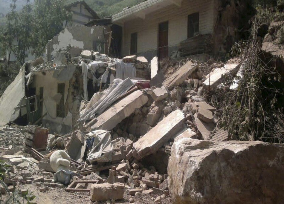 Землетрясения Юньнань. Предотвращение землетрясения фото. Разрушение Китай город.
