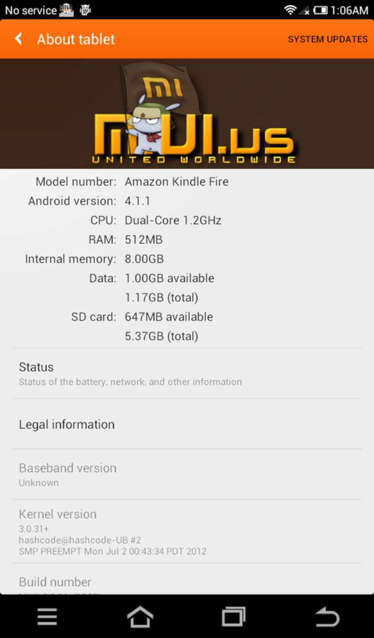 Kindle Fire Gets MIUI Based Android 4.1 Jelly Bean Update [How to Install]