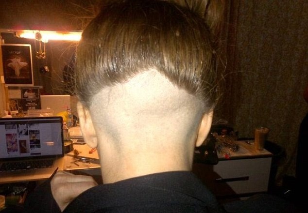 Lady Gaga shaved head