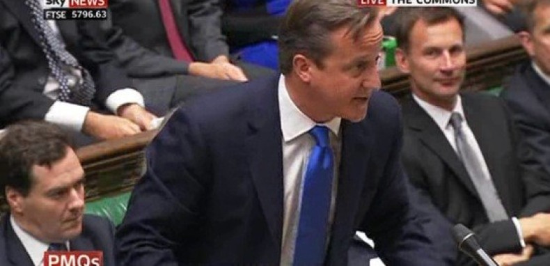Cameron in the House of Commons