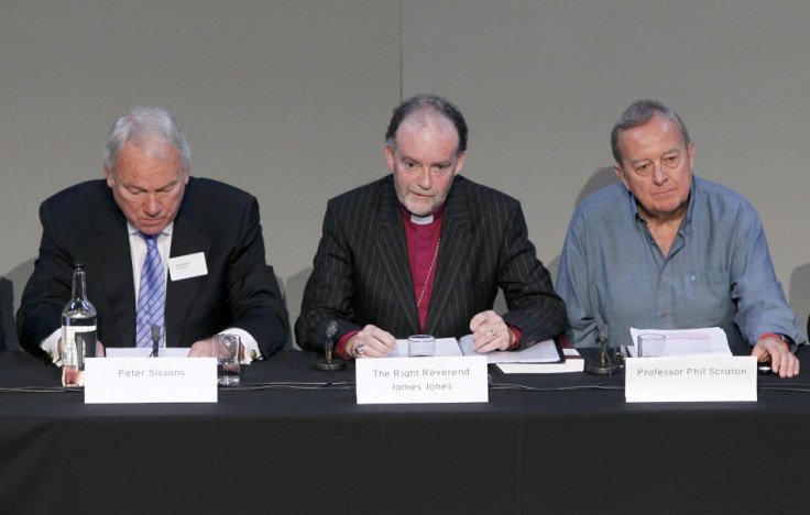 Hillsborough Independent Panel members attend a news conference in Liverpool's Anglican Cathedral, in Liverpool (Reuters)