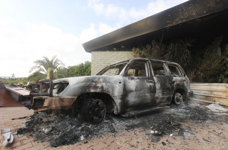 Burned Car AT US Consulate In Benghazi