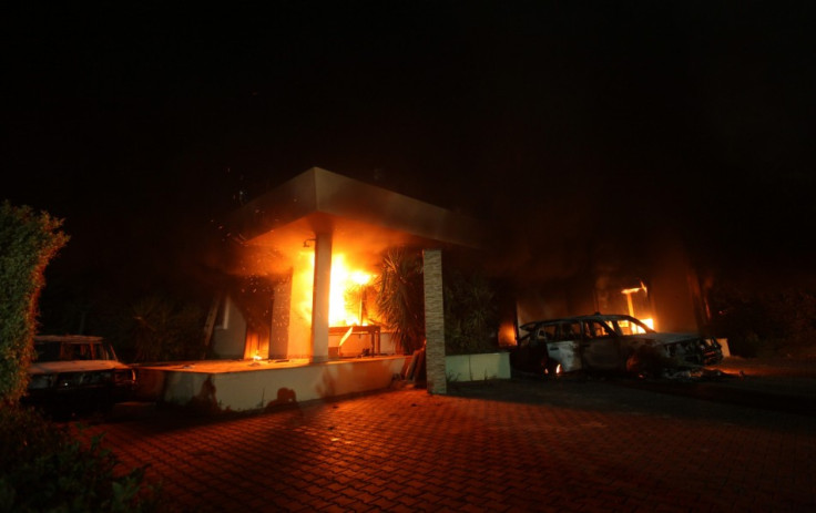 US consulate on fire in Benghazi