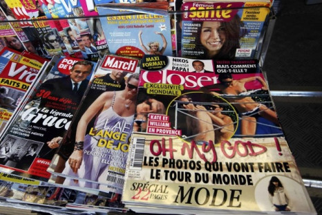 French Magazine Closer Carrying Kate Middleton's Topless Pictures Out on Stands