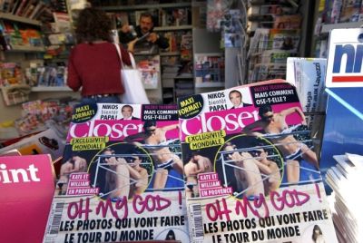French Magazine Closer Carrying Kate Middleton's Topless Pictures Out on Stands