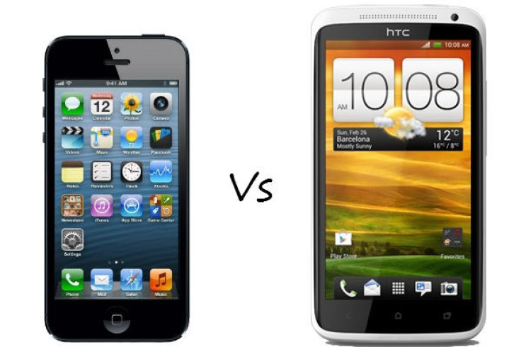 Apple iPhone 5 versus HTC One X