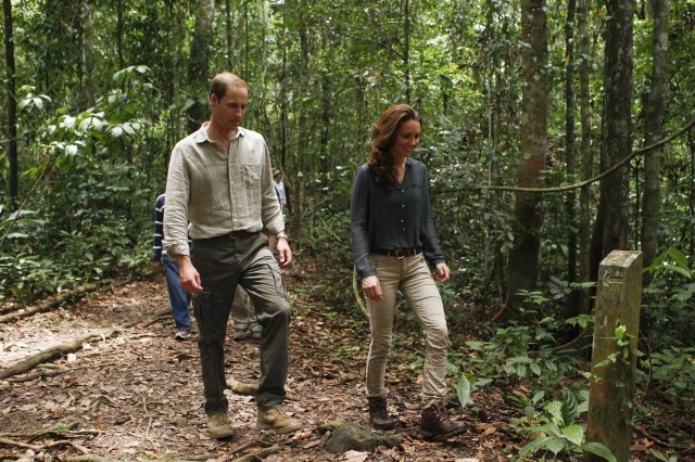 William and Kate Visit Malaysian Rainforest