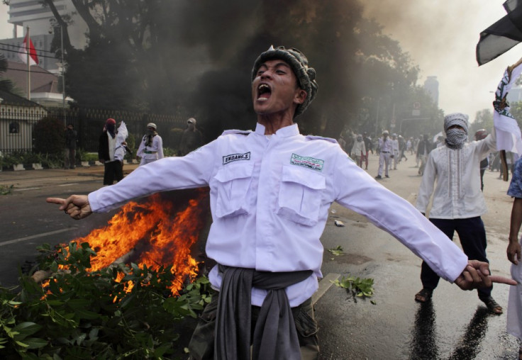 Indonesian Muslim protester