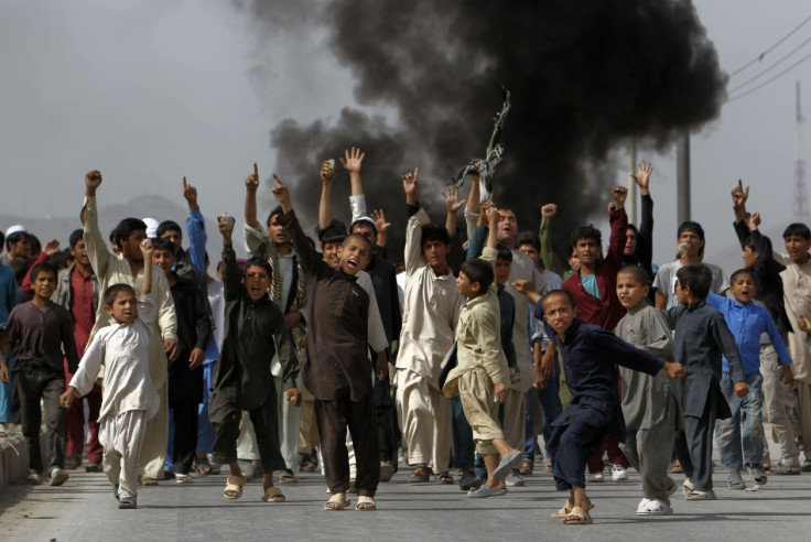 Afghan protesters