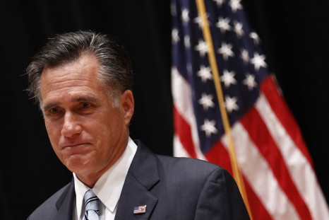 U.S. Republican presidential nominee and former Massachusetts Governor Mitt Romney