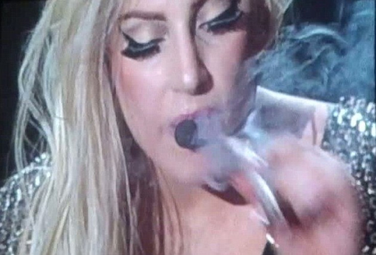 Lady Gaga Smoking Marijuana on stage