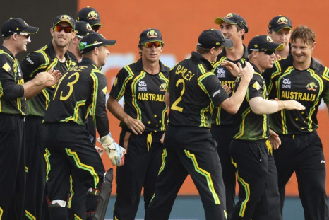 Australia Celebrate Fall of Wicket