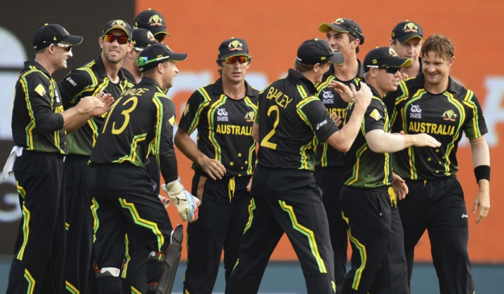 Australia Celebrate Fall of Wicket