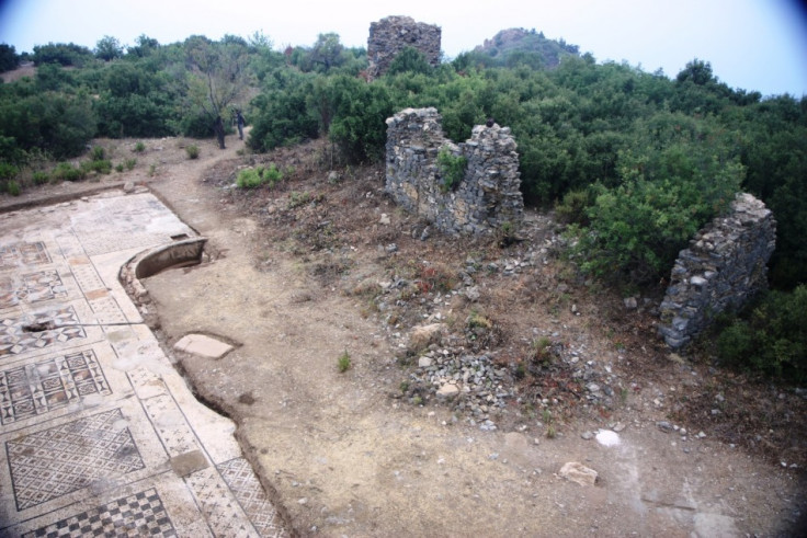 The mosaic is near a third-century imperial temple in the city of Antoichia ad Cragum, near the Mediterranean on the southern Turkish coast. (Photo: University of Nebraska-Lincoln)