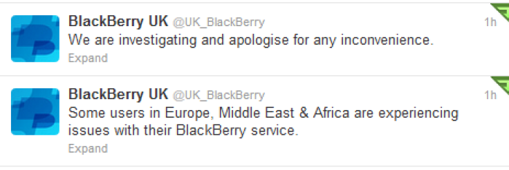 BlackBerry tweets