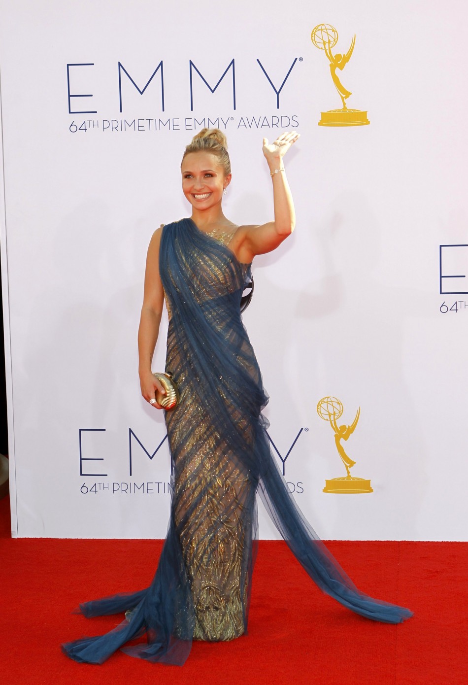 Actress Hayden Panettiere arrives at the 64th Primetime Emmy Awards in Los Angeles