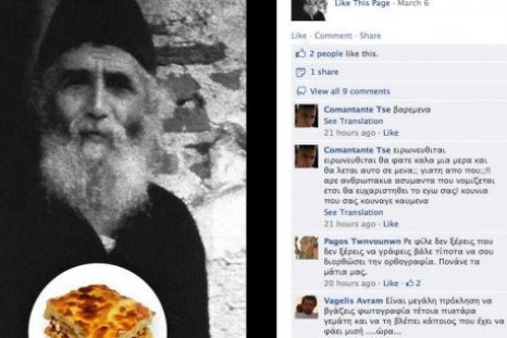 The Facebook page for Geron Pastitsios, later taken offline (Facebook)