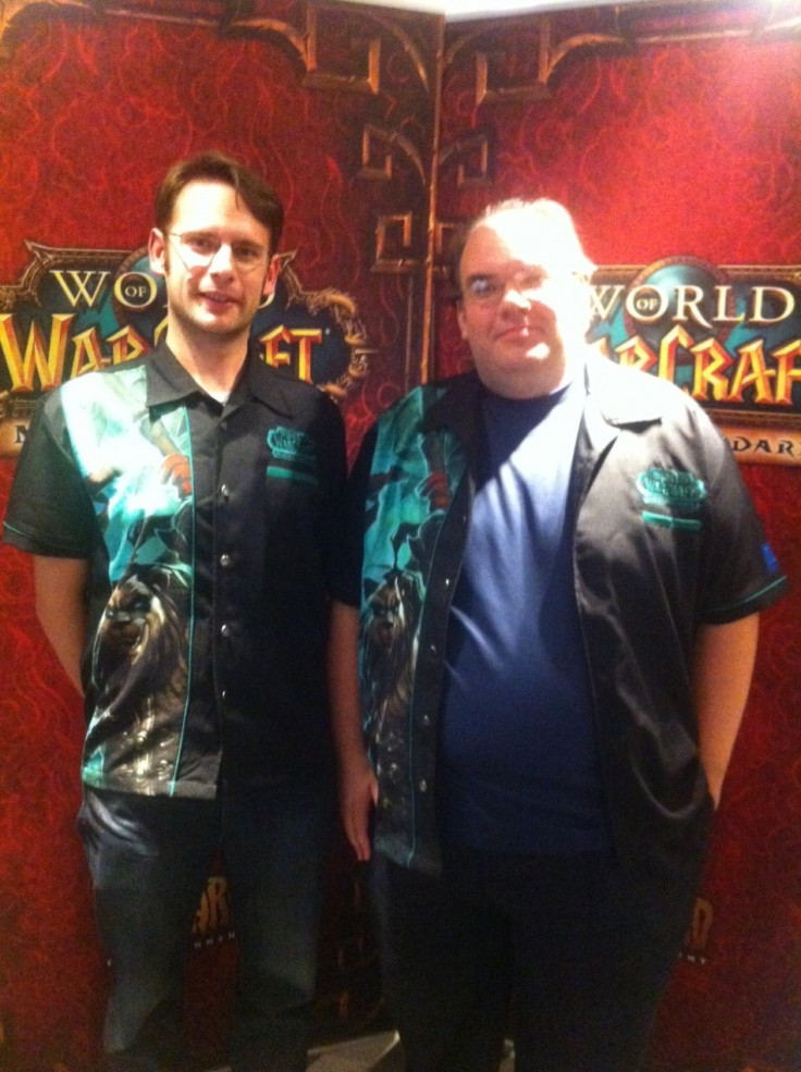 Blizzard's Darren Williams and Scott Mercer speak with IBTimes UK on World of Warcraft: Mists of Pandaria (Photo: Lianna Brinded)