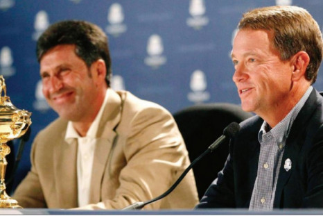 Jose Maria Olazabel and Davis Love III