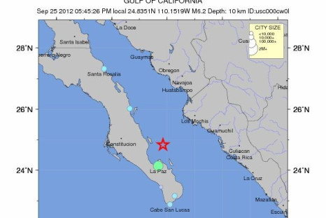 Location map of magnitude 6.2 earthquake that occurred off Mexican Coast (Credit: USGS)