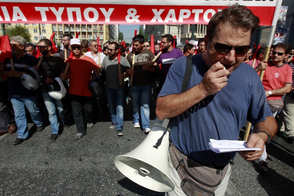 union strike in athens