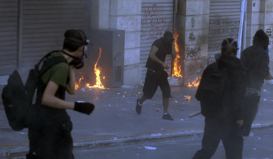 Athens burns during austerity protests