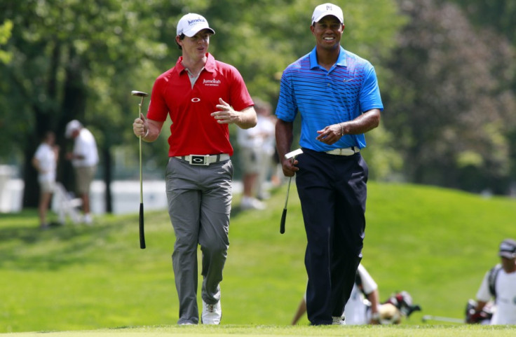 Rory McIlroy and Tiger Woods