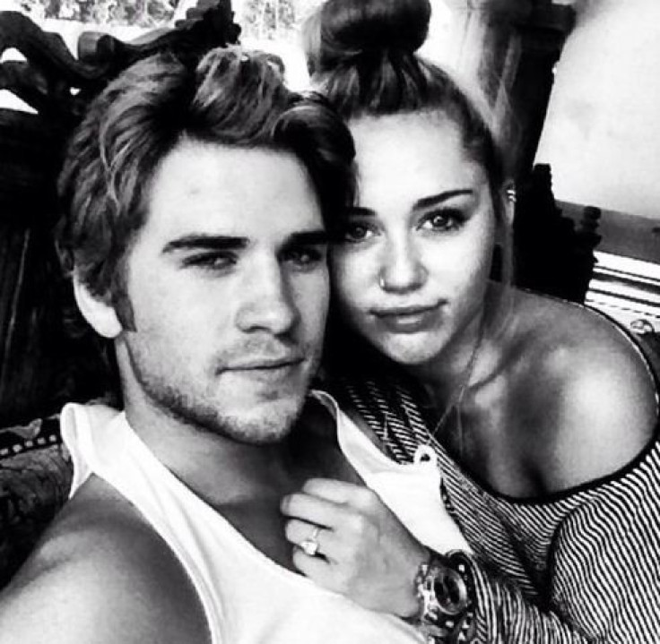Miley Cyrus with fiance, Liam Hemsworth