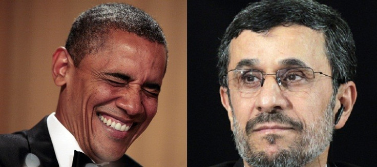 Barack Obama and Mahmoud Ahmadinejad