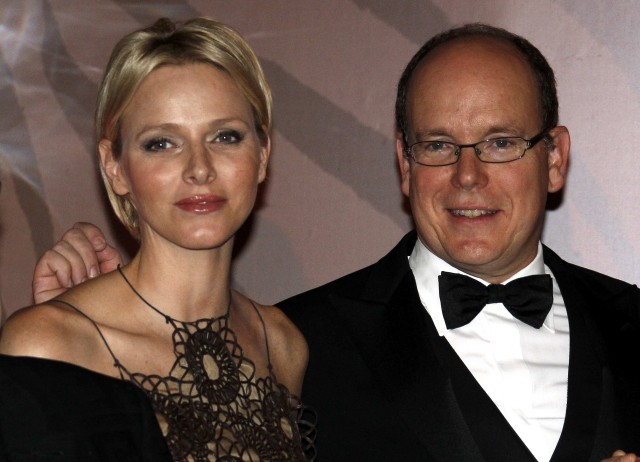 Albert and Charlene at South Africa Gala Night in Monaco