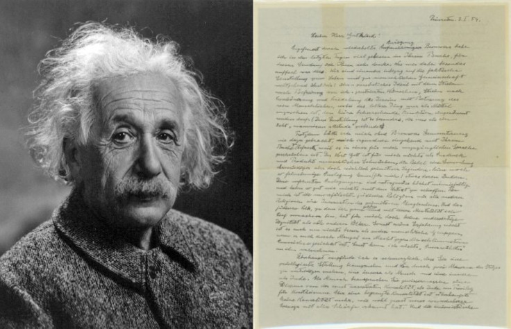 A letter handwritten by physicist Albert Einstein a year before his death, expressing his views on religion, will be auctioned. (Photo: Wikimedia Commons/Reuters)