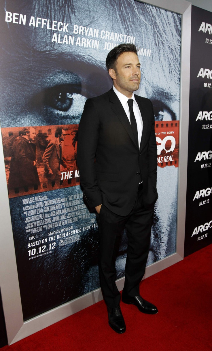Affleck poses at the premiere of "Argo" at the Academy of Motion Picture Arts and Sciences in Beverly Hills