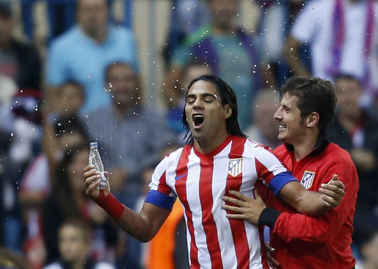 Radamel Falcao (L)