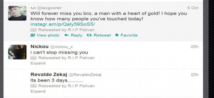 Twitter tribute to Pelivan Zekaj