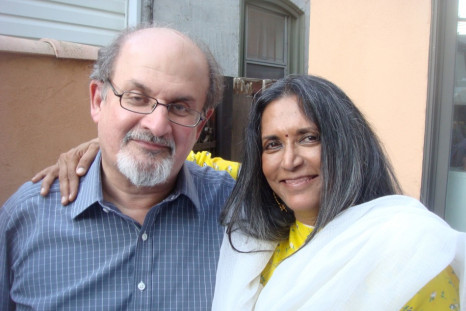 Salman Rushdie with India-born Canadian filmmaker Deepa Mehta. Rushdie has co-produced a film based on his 1981 Midnight's Children, directed by Mehta. The film is set to release in India. (Photo: Midnight's Children Movie Official Site)