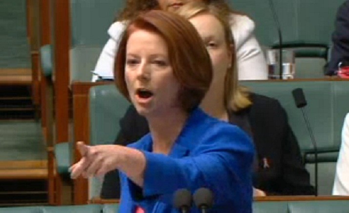 Australia PM Julie Gillard Turns On Hypocrite Rival Tony Abbott On   Julia Gillard 