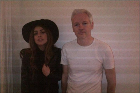 Gaga together with Assange