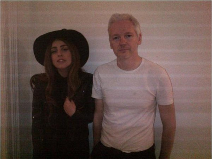 Gaga together with Assange