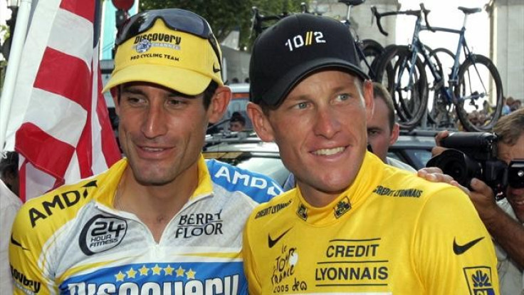 Lance Armstrong and George Hincapie