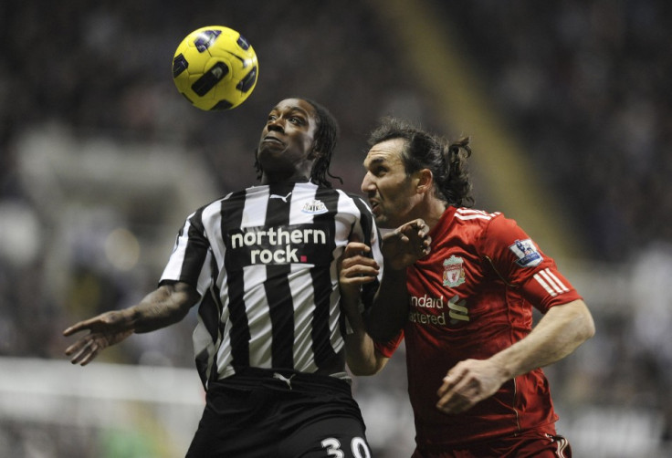 Newcastle United’s Nile Rangers (L) has been convicted of two counts of assault.