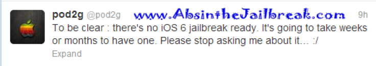 iOS 6 Untethered Jailbreak On the Cards, Pod2g Sounds Confident