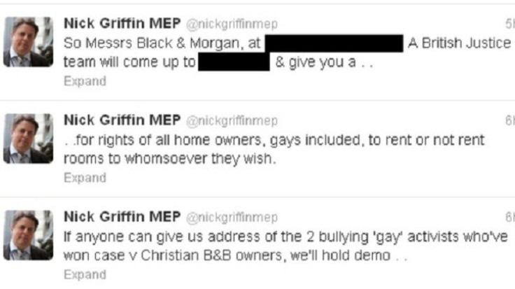 Tweets sent by Nick Griffin