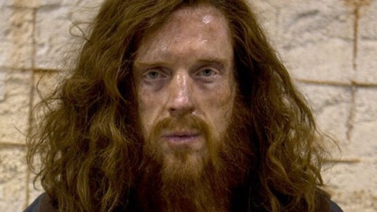 Damien Lewis's character after years in captivity