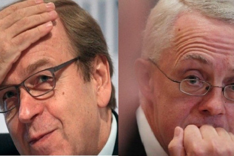 Erkki Liikanen (left) and John vickers