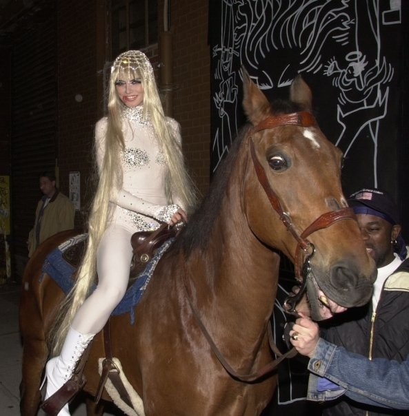 Heidi Klum as Lady Godiva in 2001, NYC Heidi Klum