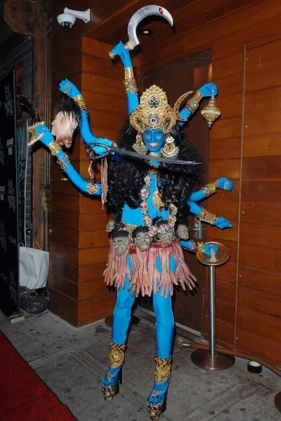 Heidi Klum as Kali the Hindu Goddess in 2008. NYC.