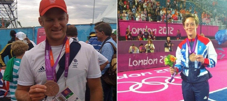 Medal joy: Partridge (l) and Macleod