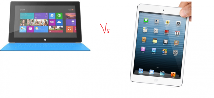 Apple iPad 4 v Microsoft Surface: Will First Windows 8 Tablet Outshine Apple’s Best?