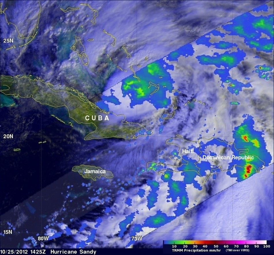 Hurricane Sandy Satellite Images